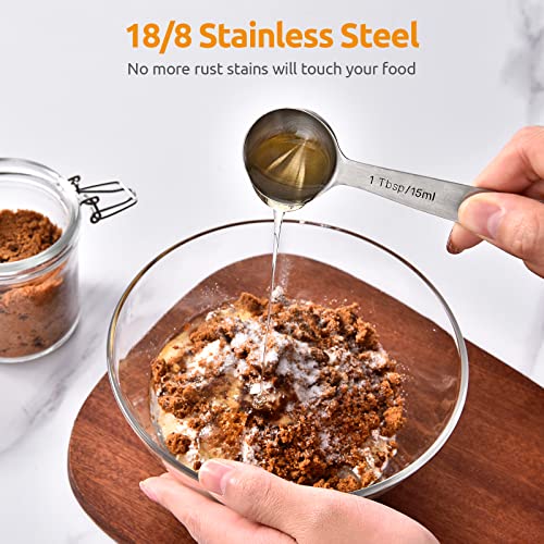 18 8 Stainless Steel Measuring Spoons Set of 5 (5 Count)
