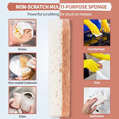 Natural Dish Sponge 24 Pack (24 Count)