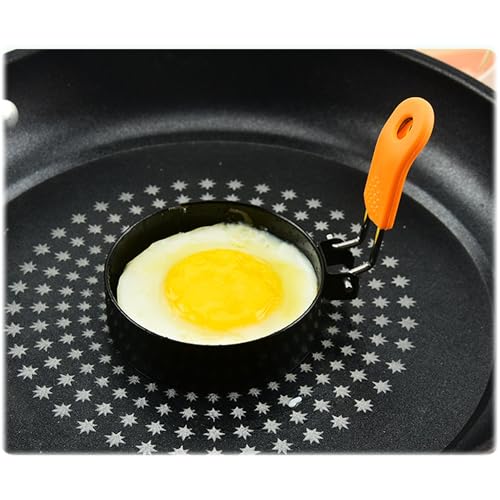 3.5" Egg Rings 6“ Pancake Mold with Silicone Handle