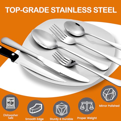 49 Piece Silverware Set with Organizer (49 Pcs)