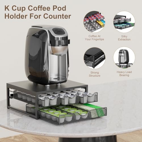Coffee Pod Holder For Counter (Black)