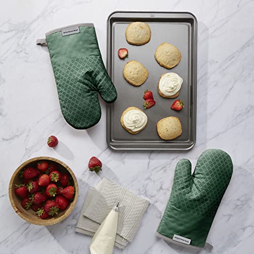 Asteroid Oven Mitt Set (7"x12.5" / Dark Green)