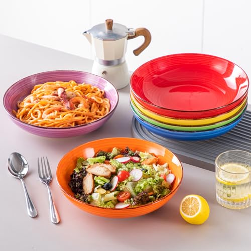 Bonita Pasta Bowls Set of 6 (Warm Color / 50 Oz)