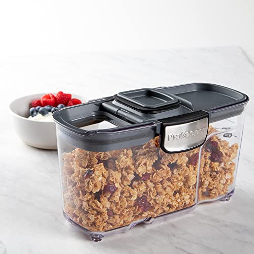International ProKeeper+ Clear Plastic Airtight Food Baker's Kitchen Storage Organization Container Canister Set with Magnetic Accessories (2- Piece Set)