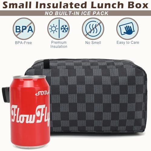 Small Insulated Lunch box Portable Soft Bag Mini Cooler Thermal Meal Tote Kit with Buckle for Work