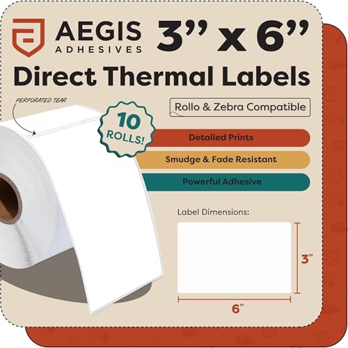 3" X 6" Direct Thermal Labels (3" X 6")