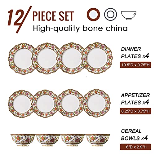 Fine China Dinnerware Sets (Pink)
