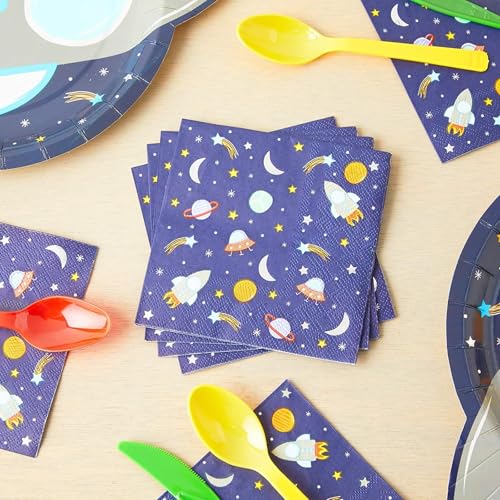 Rocket Ship Space Napkins (50 Pack)