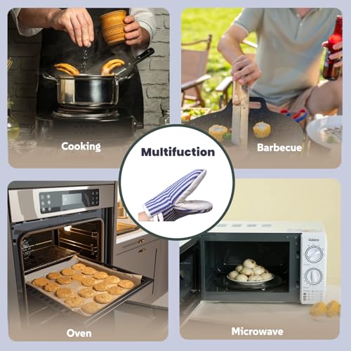 1 Pair Mini Oven Mitts (Blue)