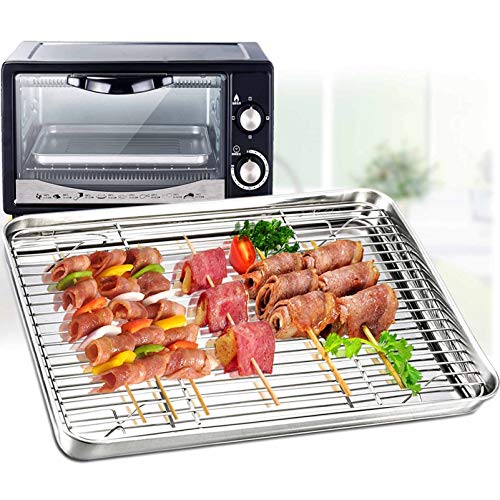 Toaster Oven Pan with Cooling Rack (2 Count)