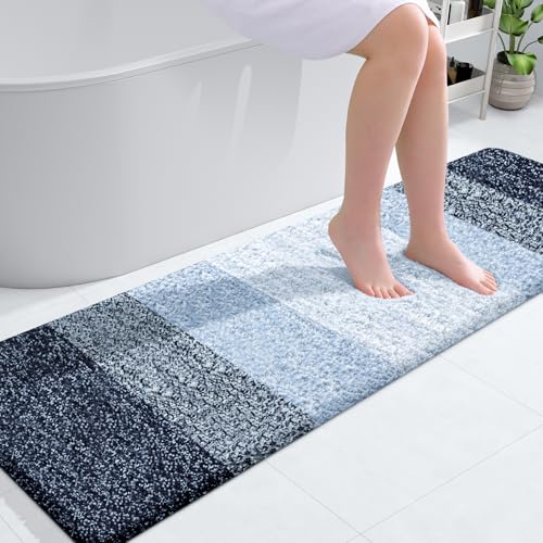 Bathroom Runner Rug 59x17 (59" X 17" / Navy Blue)
