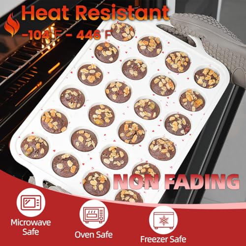 Mini Muffin Pan (Creamy Heart / 24-Cup Mini)