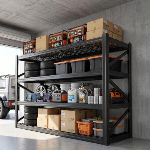4 Tier Heavy Duty Garage Shelving (4T 70.8" W x 24" D x 70.8" H)