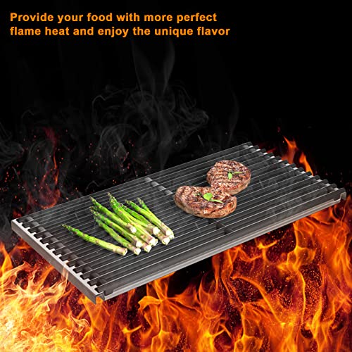 Cooking Grates and Emitter Plates Replacement Parts for Charbroil Commercial TRU (17" x 10" Emitter plate-3)