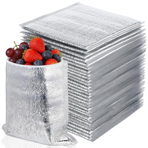 Disposable Insulated Foil Bags (7.87 x 7.87 x 0.12 inches)