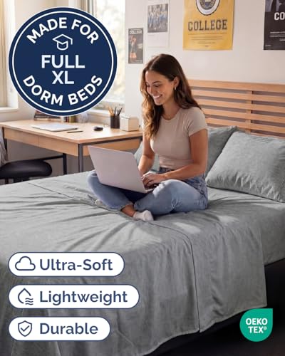 Full XL Sheets (40 - Heathered Grey / Full XL)