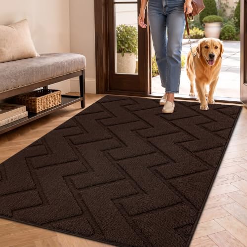Front Door Mat Outside Entrance (Coffee / 59" x 36" (Rectangular))
