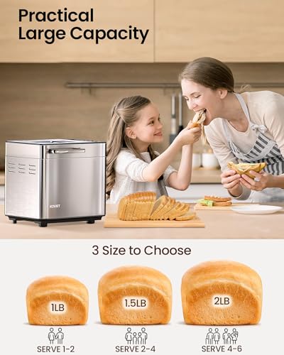 25‑in‑1 Bread Maker Machine (Silver)