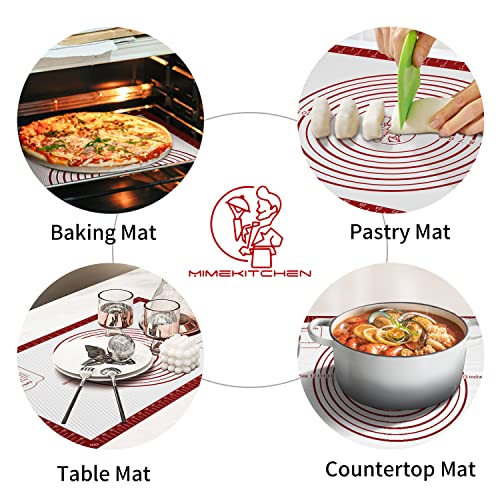 Silicone Baking Mat (Red / 20"L x 16"W)