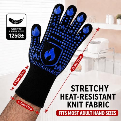 BBQ & Grill Gloves (Blue / Large)