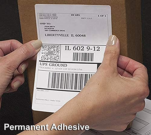 Fanfold 4 x 6 Direct Thermal Shipping Labels with Perforations (20 Stacks=20000 Labels / White)