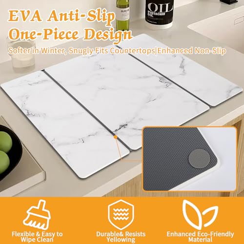 Stone Dish Drying Mat for Kitchen Counter (24*16'')
