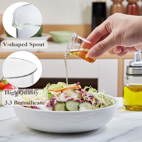 Glass Measuring Cups with V (2 Count (1 fl oz each))