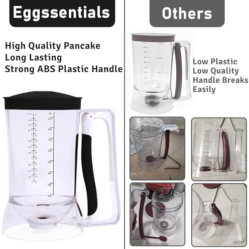 Pancake Batter Dispenser (Black Midnight / 4 Cup Capacity)