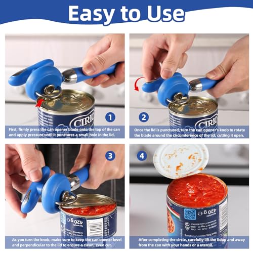 Can Opener Manual Tin Opener Stainless Steel Heavy Duty