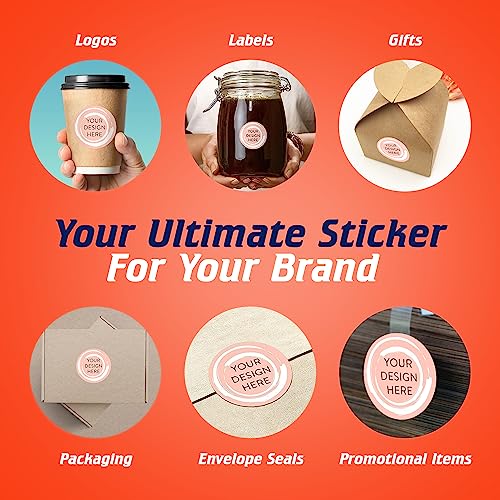 Custom Vinyl Stickers Your Image (100 Count)