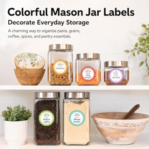 2" Mason Jar Canning Labels (Forest Streams)
