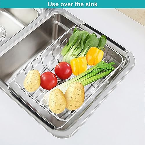 Expandable Dish Drying Rack Organizer and Utensil Cutlery Holder