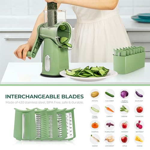 Rotary Cheese Grater (Green)