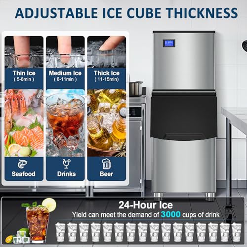 Commercial Ice Maker Machine 460LBS (460Lbs/24H)