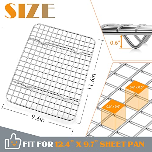 Cooling Baking Rack Set of 2 (11.6” x 9.2”)