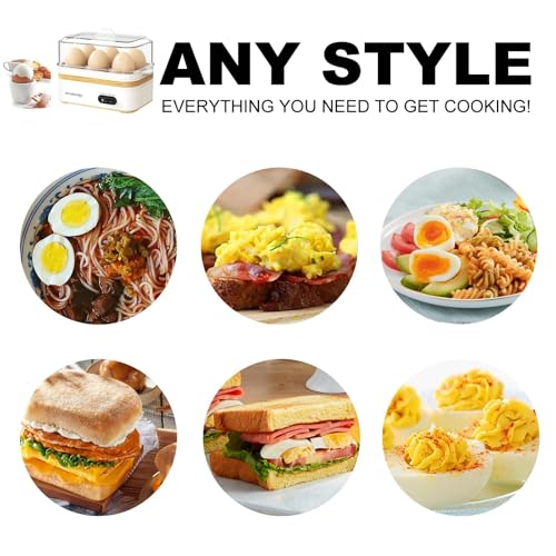 Rapid Egg Cooker Electric 6 Eggs Capacity (white)