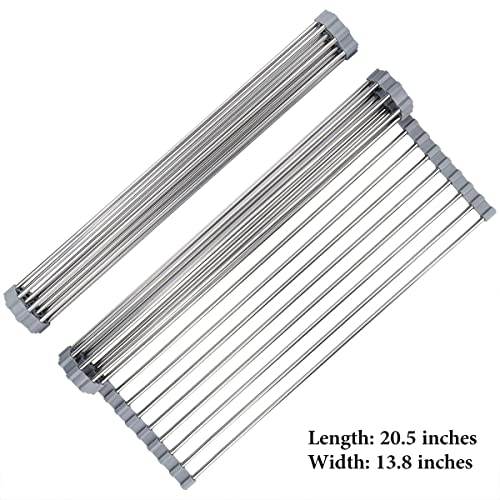 Roll Up Dish Drying Rack 20.5" (20.5"(L) x 13.8"(W))