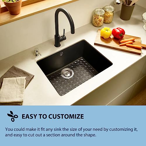 Sink Protectors Mat for Kitchen Sink (Clear)