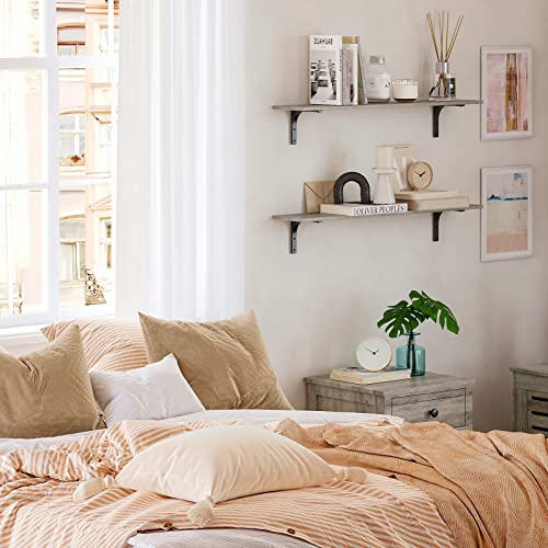 Long Wall Shelves (Grey Wash / 39.4 Inch)