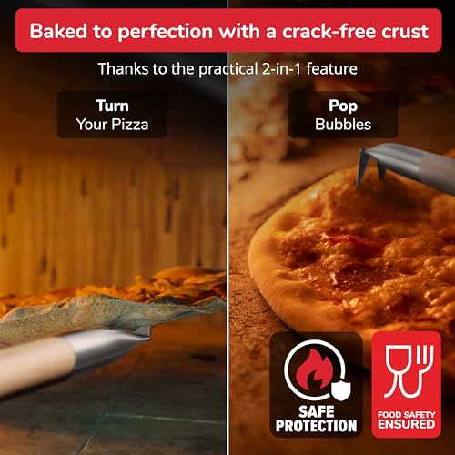 Pizza Turner Fork & Bubble Popper Extra Long