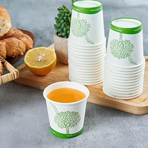 500 Count 4 oz Compostable Paper Cups (500Pack 4oz PLA Cups)