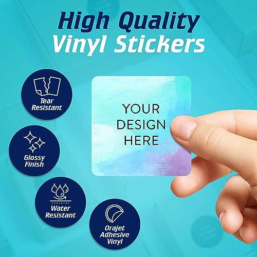 Custom Vinyl Stickers Your Image (100 Count)