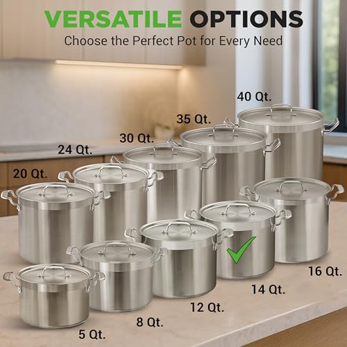 Stainless Steel Cookware Stockpot (14 Quarts)