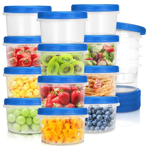 Freezer Containers with Twist Top Lids (16oz-16 pack)
