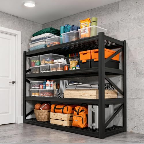 4 Tier Heavy Duty Garage Shelving (4T 70.8" W x 24" D x 70.8" H)