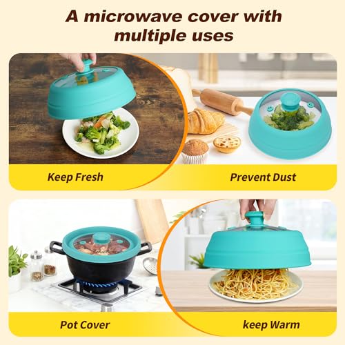 Microwave Splatter Cover (Blue / 11.8inch)