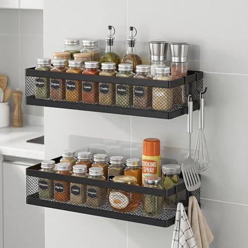 Mesh Shower Caddy Wall Mount (Matte Black / Full Mesh (12.6" Wide))