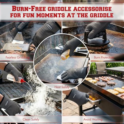 XL Silicone Griddle Gloves (Modern Gray / X-Large)