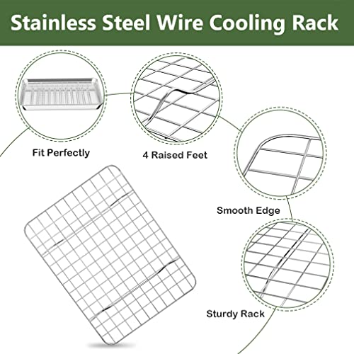 1 8 Baking Sheet Pan Cooling Rack Set