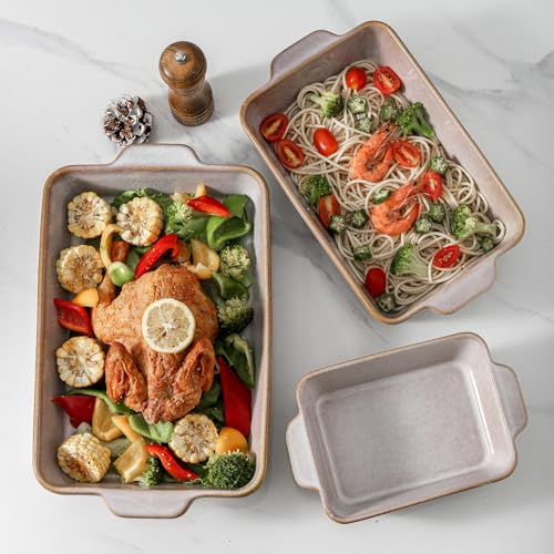 9x13 Baking Dish Set (Sand Color)